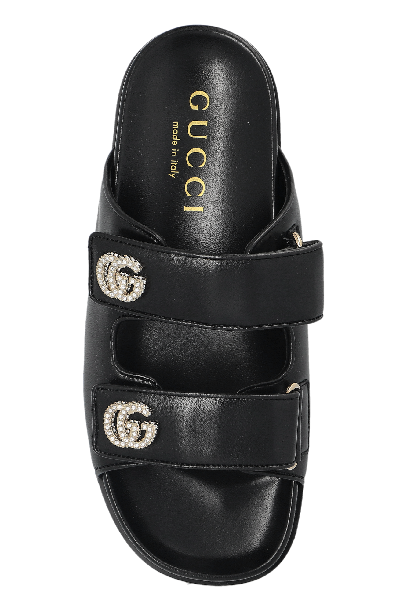 希少 GUCCI グッチ インターロッキング サンダル ミュール ブラック